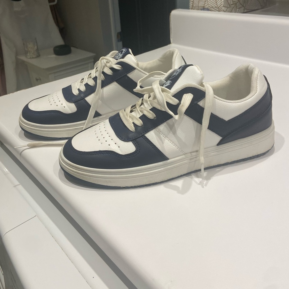 Men’s White and Black Sneakers